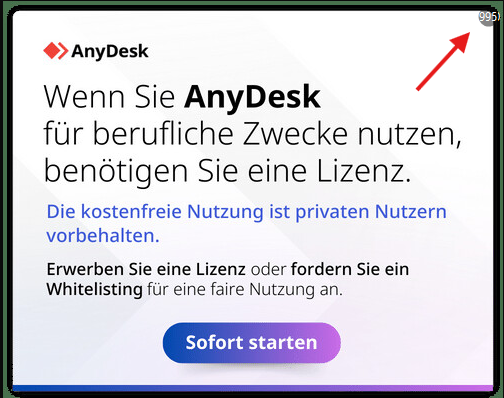 anydesk 1000 sek